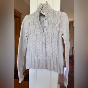 L.O.G.G. By H&M Women’s sweater Medium long sleeve snap cozy winter warmth.